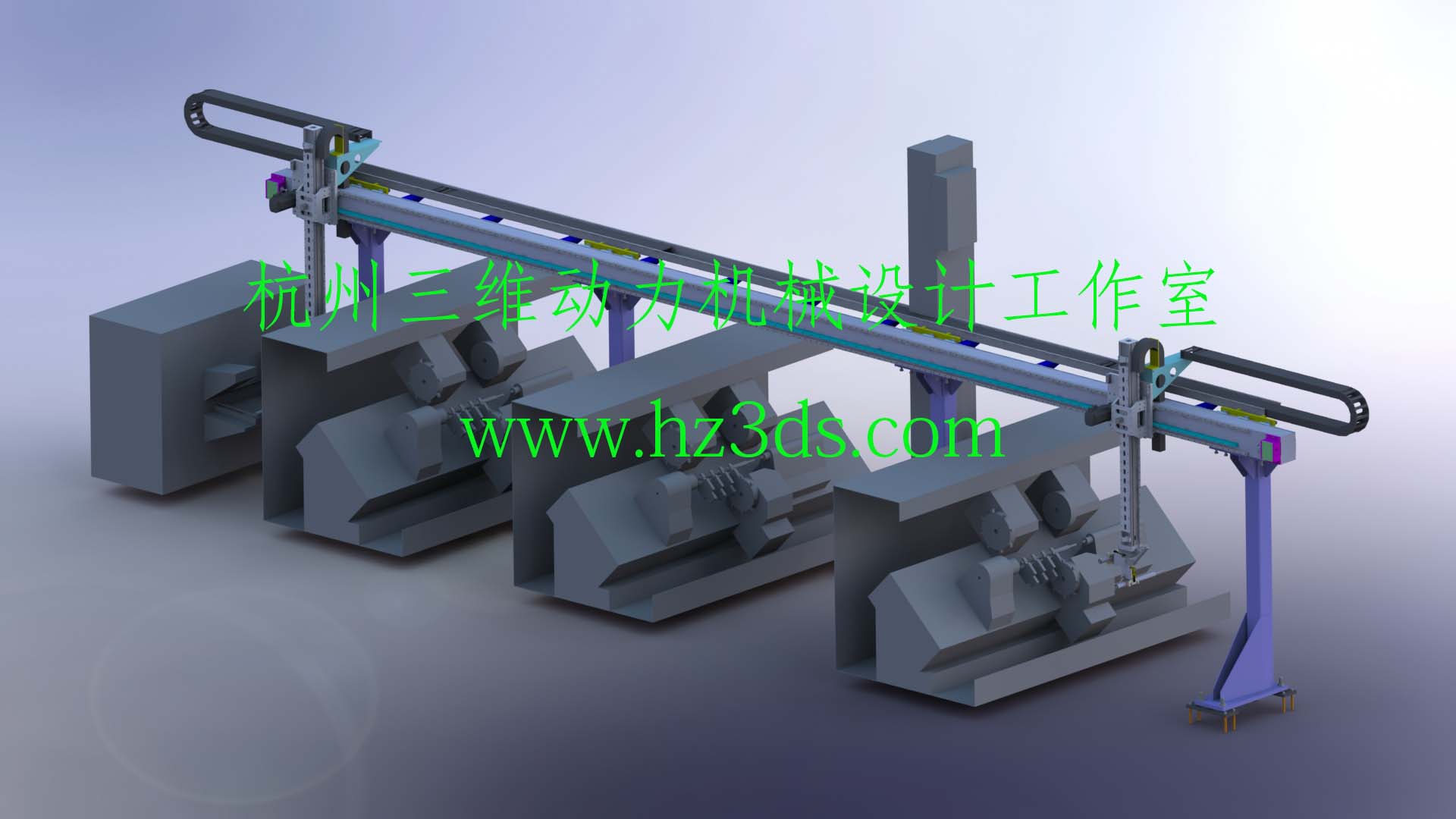 桁架自动化棒料加工设备