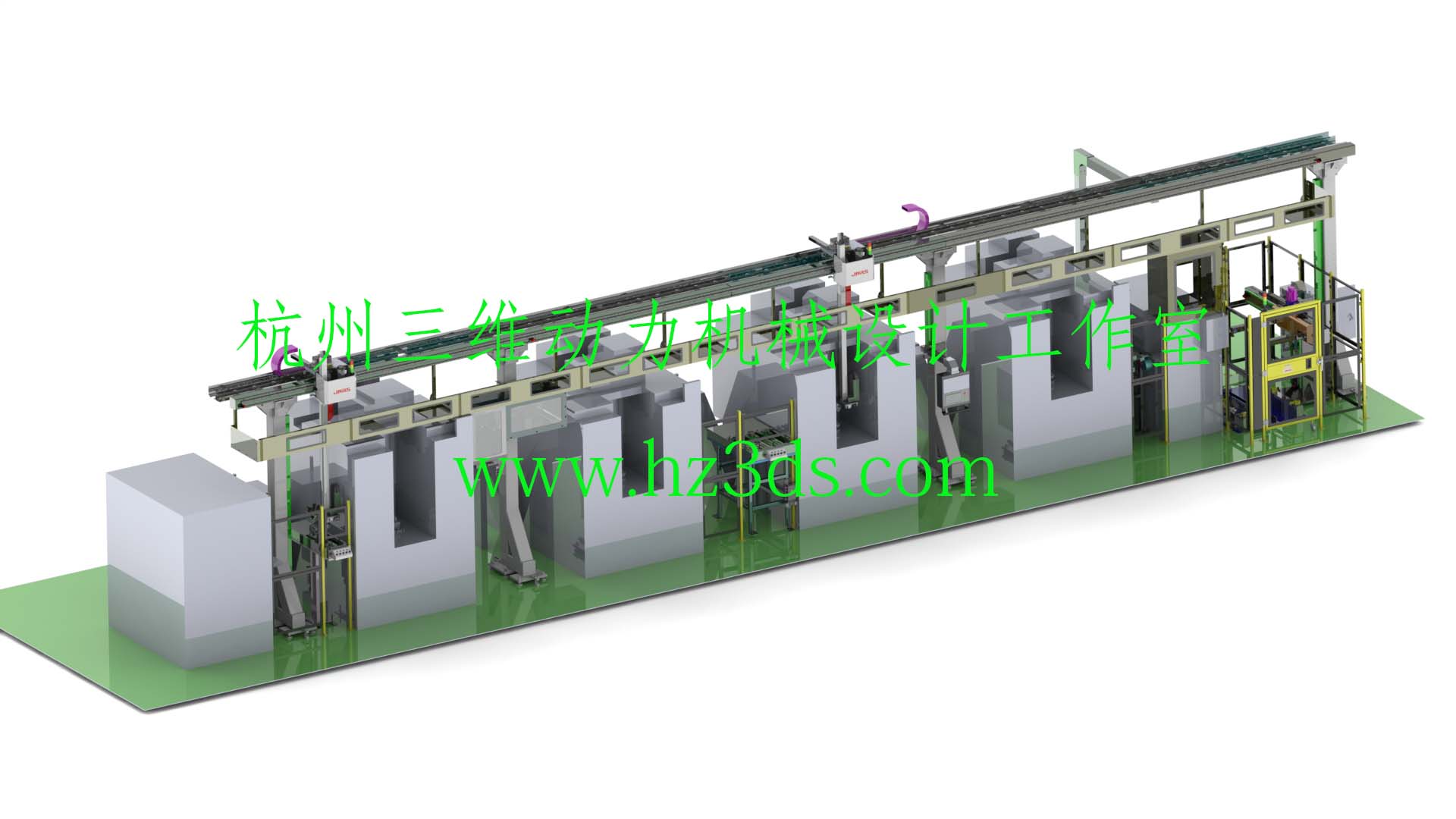 变速箱泵体自动化加工生产线（自动上下料机械手）